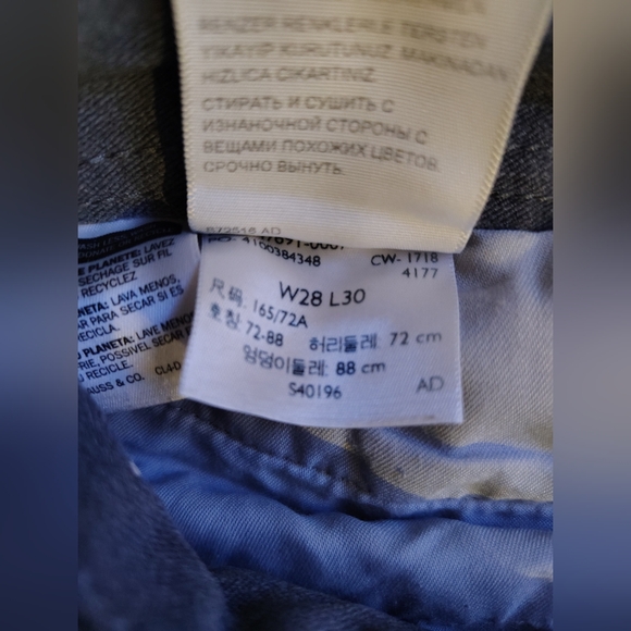 Pre-owned Dockers Tapered Fit Black Pants Men Size 28-30 - Picture 4 of 5